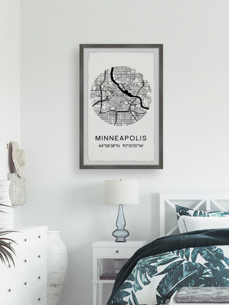 "Minneapolis" Framed Painting Print, 8x12