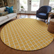 Indoor/Outdoor York YO1 Gold Machine Washable 10' x 10' Rug