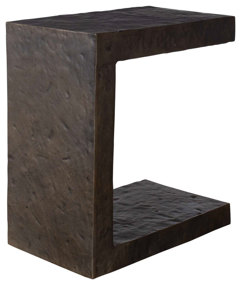 Uttermost Obra Bronze Outdoor Side Table