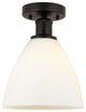 Innovations 616-1F-OB-GBD-751 1 Light Semi-Flush Mount, Oil Rubbed Bronze