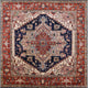 Ahgly Company Indoor Square Mid-Century Modern Area Rugs, 4' Square