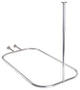 Utopia Alley Aluminum Hoop Oval Shower Rod, 54" Extra Large Size by 26", Polished Chrome