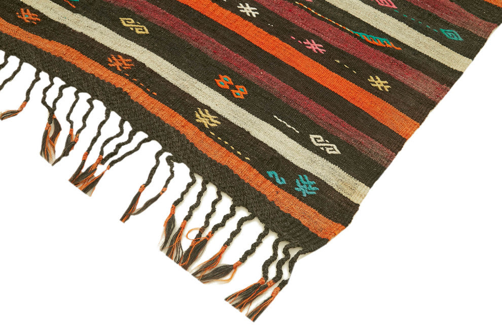 Rug N Carpet - Handmade Turkish 7' 5'' x 10' 4'' Vintage Goat Hair Kilim Rug