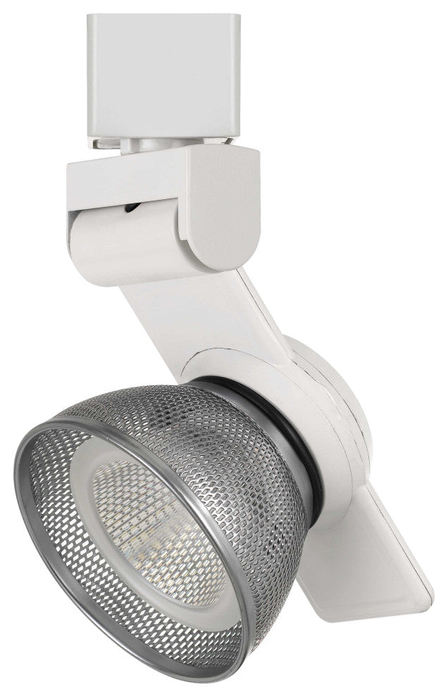 12W LED Track Fixture, Mesh Brushed Steel