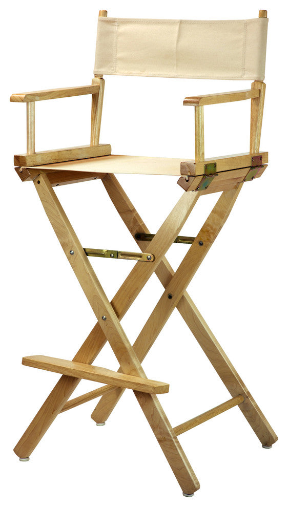 030" Director's Chair Natural Frame-Natural/Wheat Canvas