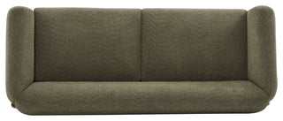 CKH 82" Boucle Sherpa Upholstered Sofa, Olive Green