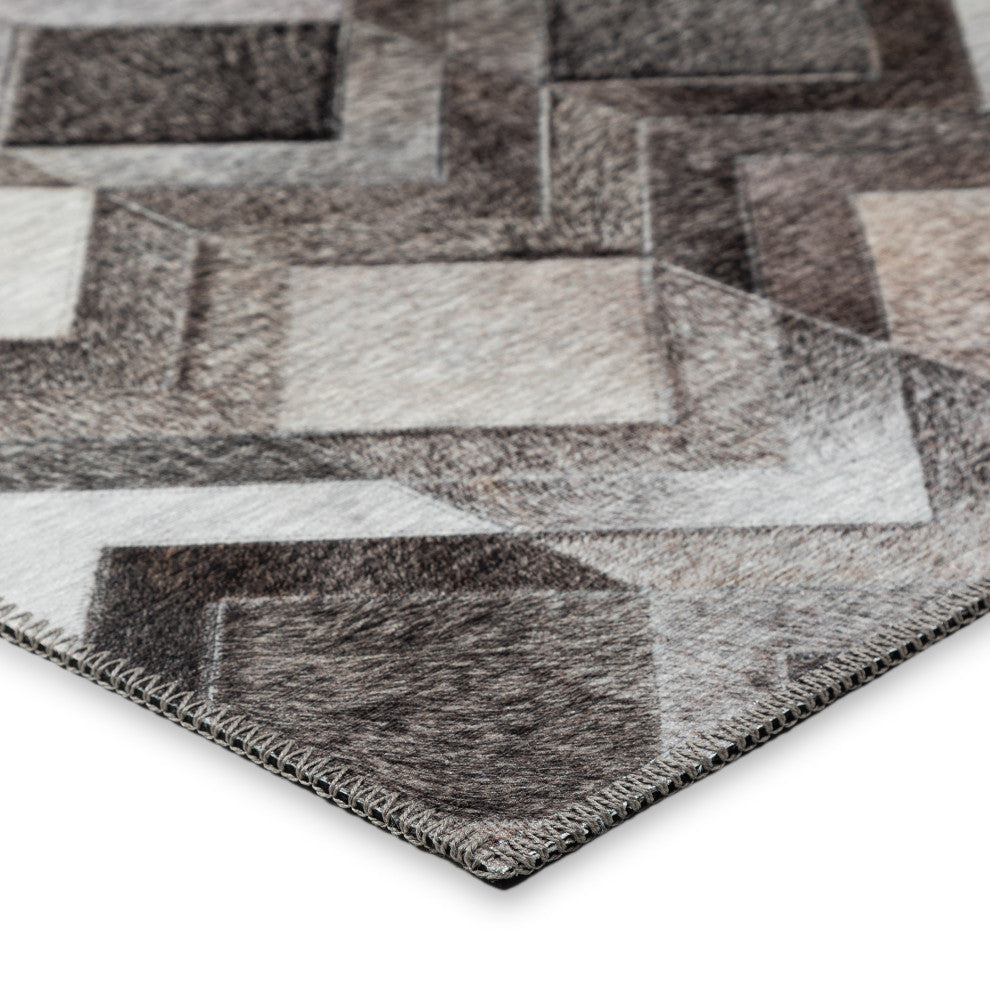 Indoor/Outdoor Stetson SS5 Flannel Machine Washable 6' x 6' Round Rug