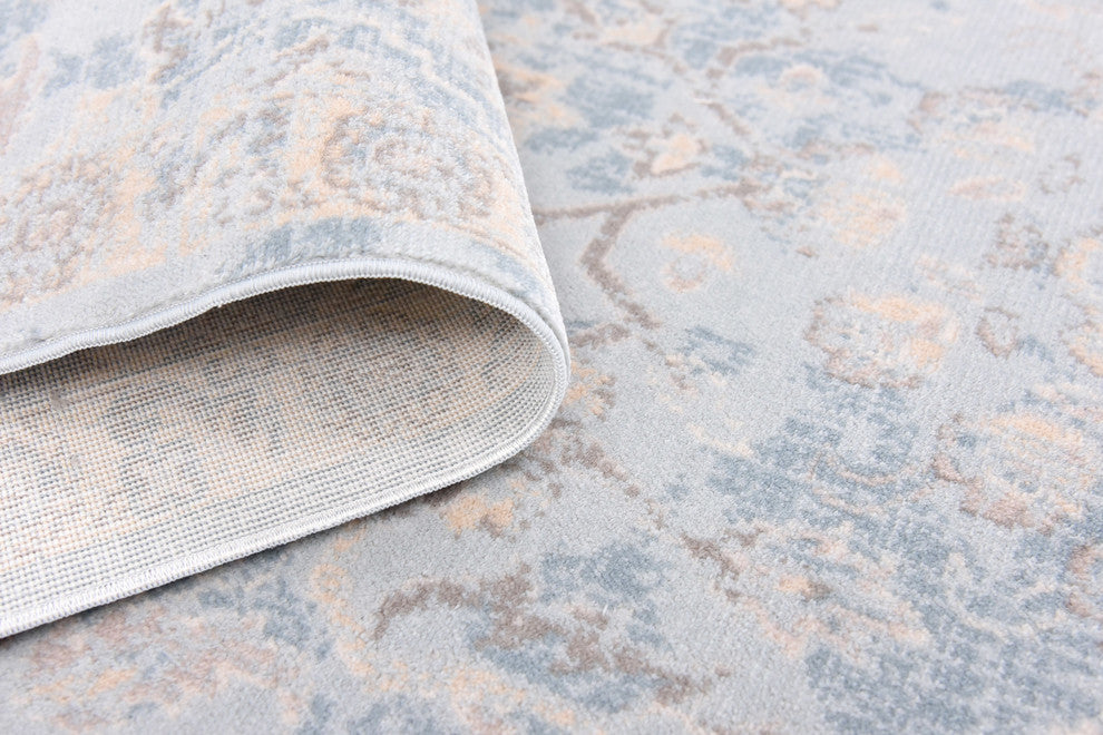 Unique Loom Light Blue Willow Paris 3' 3 x 5' 3 Area Rug