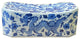 Chinese Blue White Porcelain Dragons Graphic Pillow Shape Display Hws2008