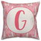 Monogram Lllama Pattern - G 16x16 Spun Poly Pillow