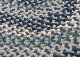 Colonial Mills Boston Common BC53 Capeside Blue Traditional Area Rug, Oval 2'x8'