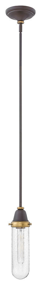 Hinkley Academy Pendant Beaker Glass Pendant, Oil Rubbed Bronze