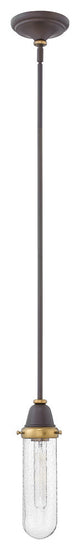 Hinkley Academy Pendant Beaker Glass Pendant, Oil Rubbed Bronze