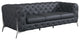 Angelica Italian Leather Sofa, Gray