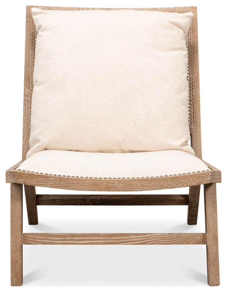 Mid-Century Style Whitewash Chair