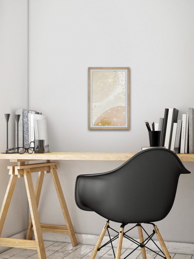 "Planetary Transfer" Framed Painting Print, 16x24