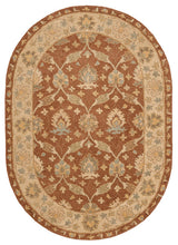 Safavieh Antiquities at315a Rug, Brown/Taupe, 4'6"x6'6" Oval