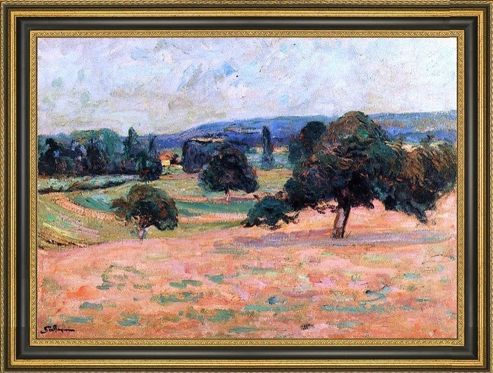 Armand Guillaumin Ile De France Landscape Framed Premium Canvas Print, 18"x27"