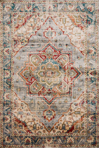 Antique Inspired Isadora Area Rug, Oatmeal/Multi, 2'x3'