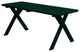 Pine 5' Cross-Leg Table, Dark Green