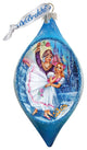 Hand Painted Nutcracker Glass Ornament Drop