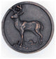 Whitetail Round Deer Knob, Oil Rubbed Bronze