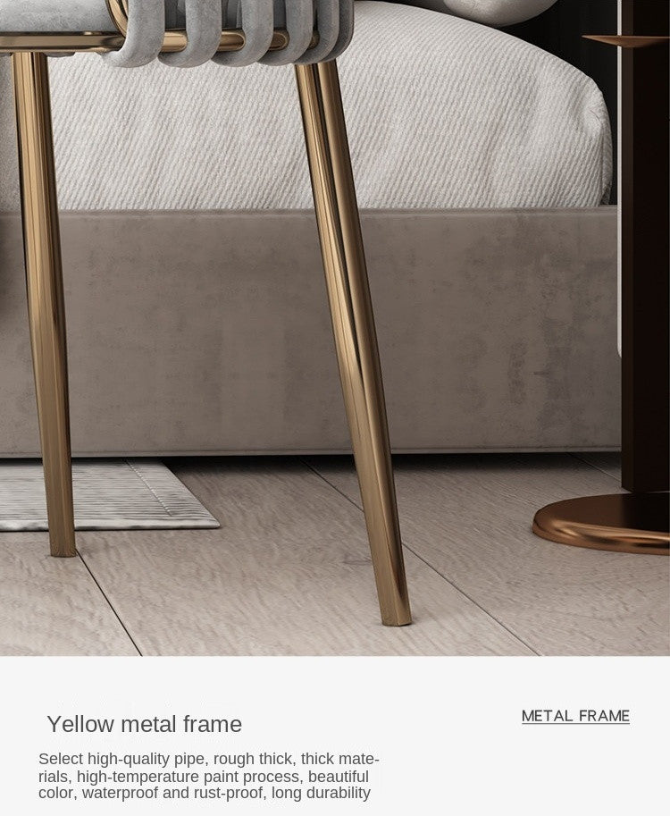Light Luxury Nordic Single Sofa Chair, Grey