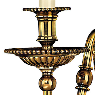 Hinkley Cambridge Medium Single Light Sconce, Burnished Brass