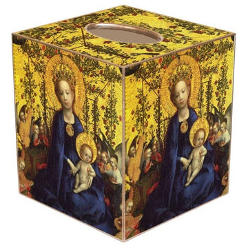 TB95 - Blue Madonna & Child Tissue Box Cover