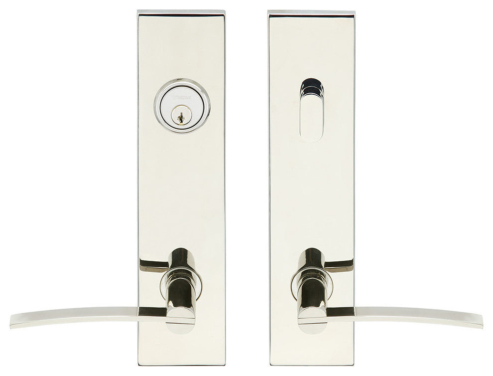 Horizon Lever, Tubular Entry, Single Cylinder, LH, Polished Stainless Steel
