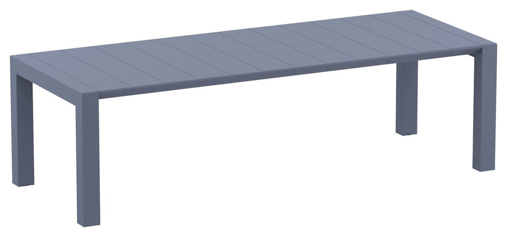 Compamia Bloom Extendable Patio Dining 7-Piece Set, Dark Gray