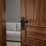 Door Back Plate Oil Rubbed Bronze Solid Brass Beaded With Keyhole 7 1/4" H