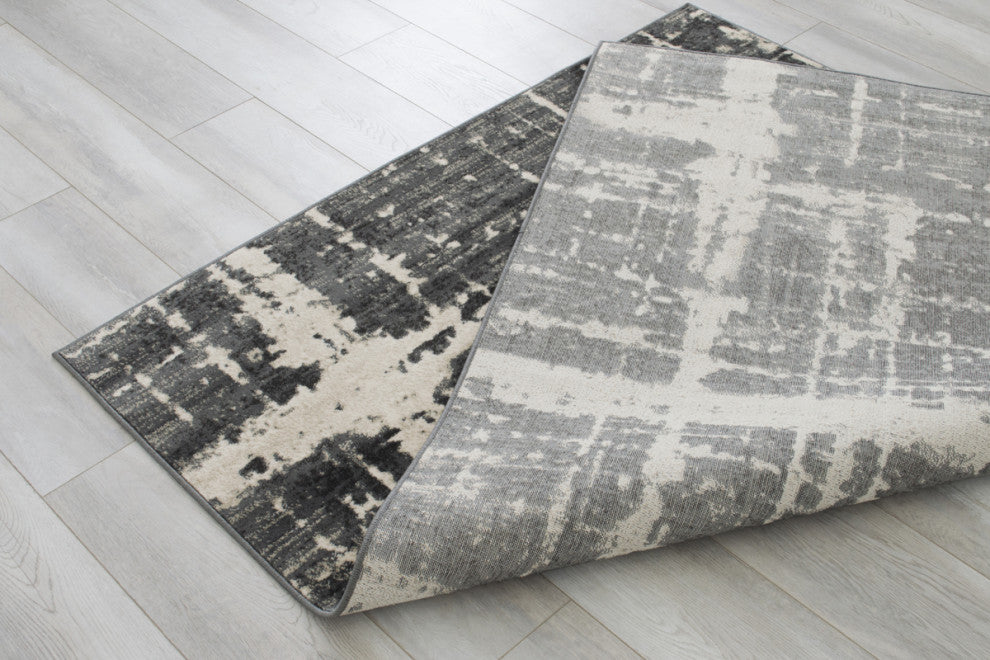 Allstar Rugs Modern and Contemporary Rectangular Accent Rug, Cream, 8'x10'