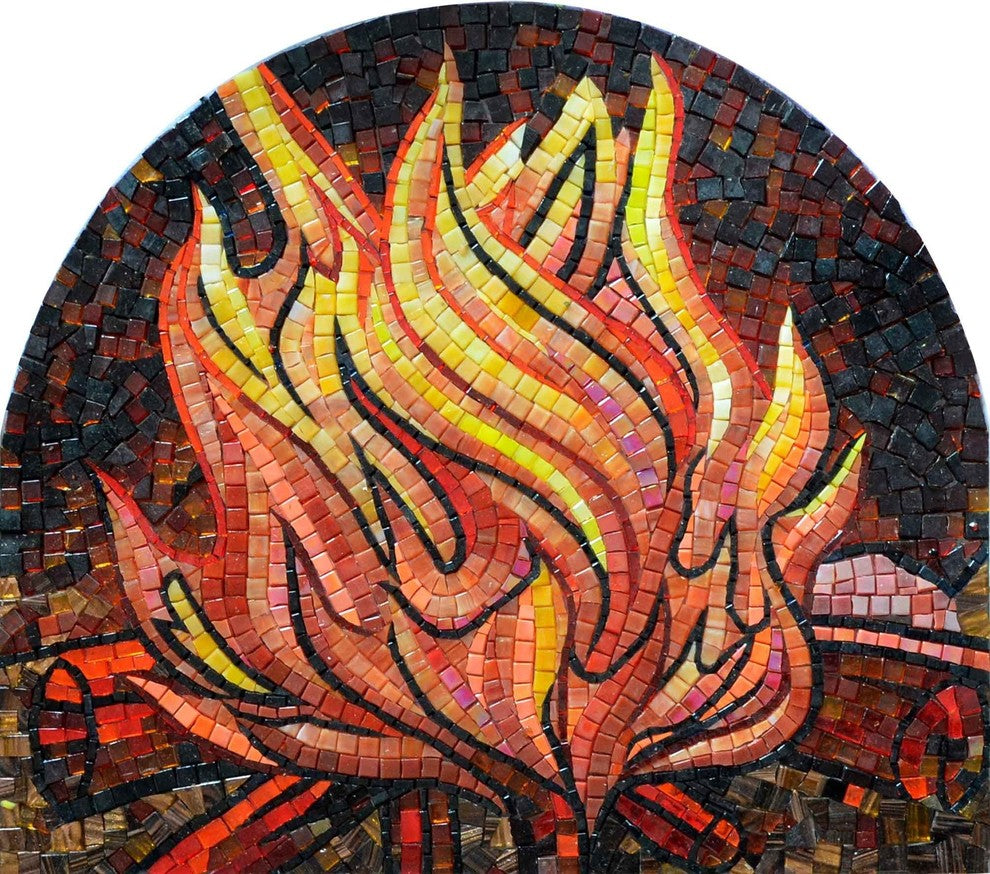 Mosaic Patterns, Fire Flame, 22