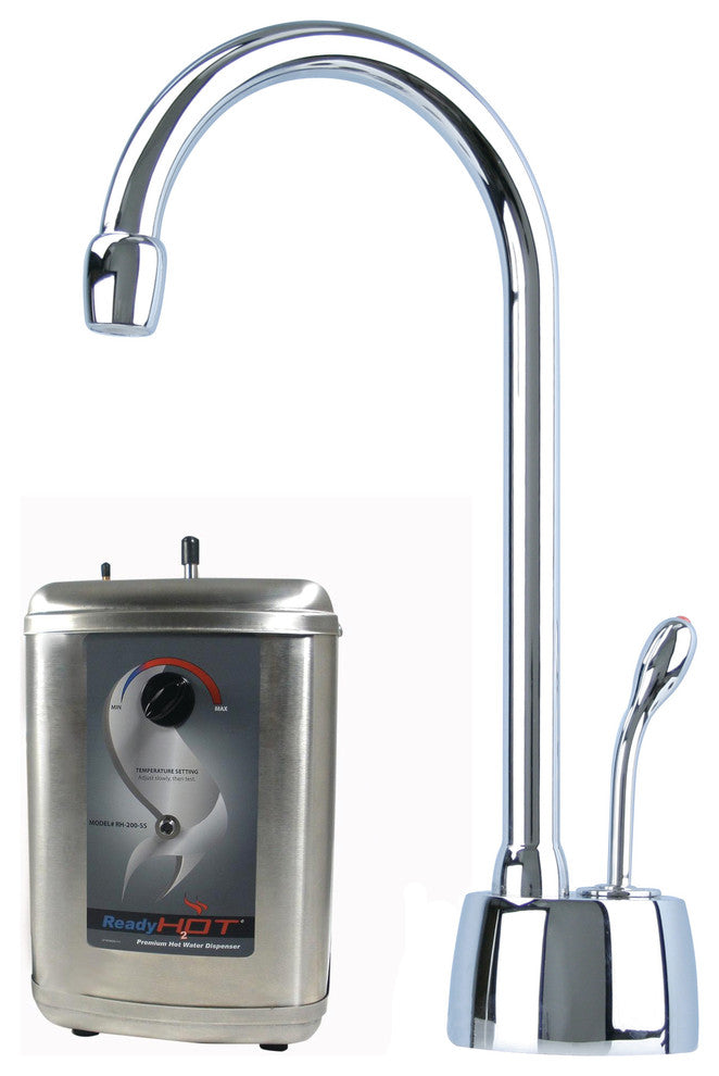 All-in-One 25" Stainless Steel Kitchen Sink and Faucet Set, Polished Chrome