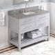 Wavecrest Contemporary Grey 48" Vanity, Steel Grey Cultured Marble Vanity Top