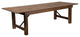 8' x 40" Rectangular Antique Rustic Solid Pine Folding Farm Table