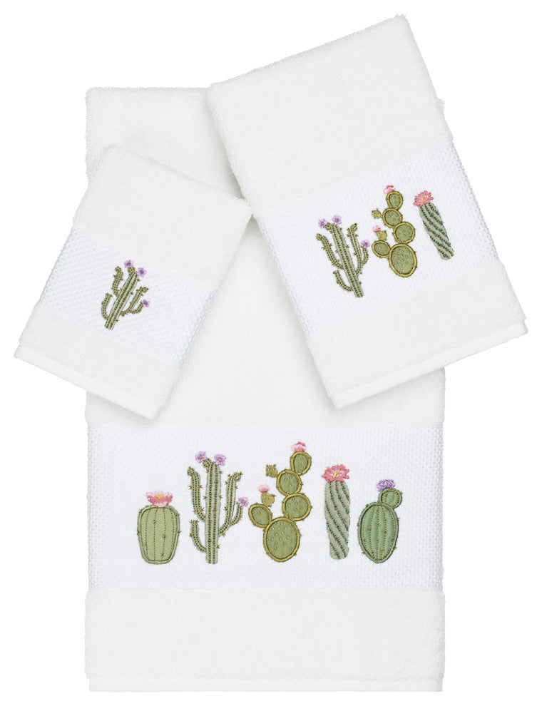 Mila 3 Piece Embellished Towel Set