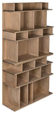 NOIR Furniture - Rashi Bookcase, Washed Walnut - GBCS196WAW