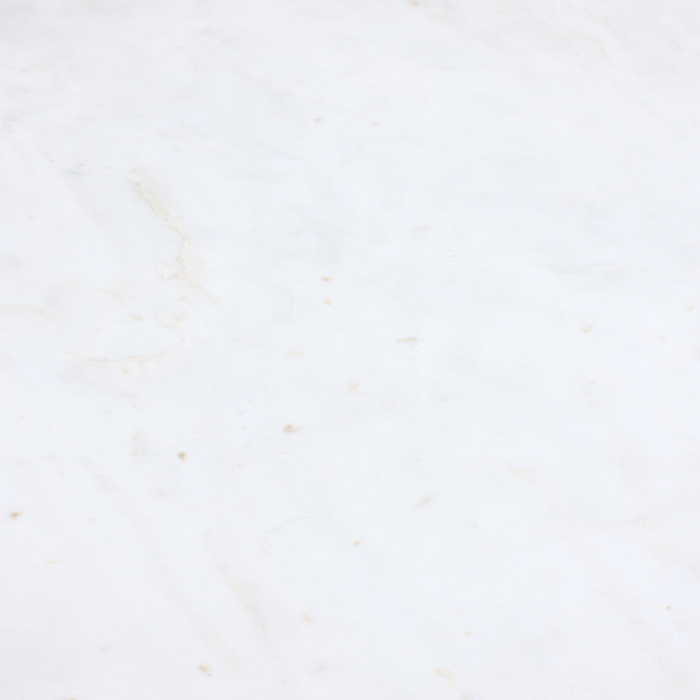 Presley Coffee Table, Marble Top, Brushed Gold Metal Base