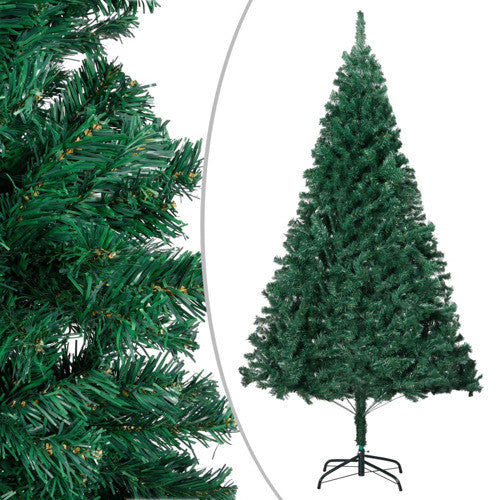 vidaXL Christmas Tree Artificial Tree with Stand and Thick Branches Green PVC