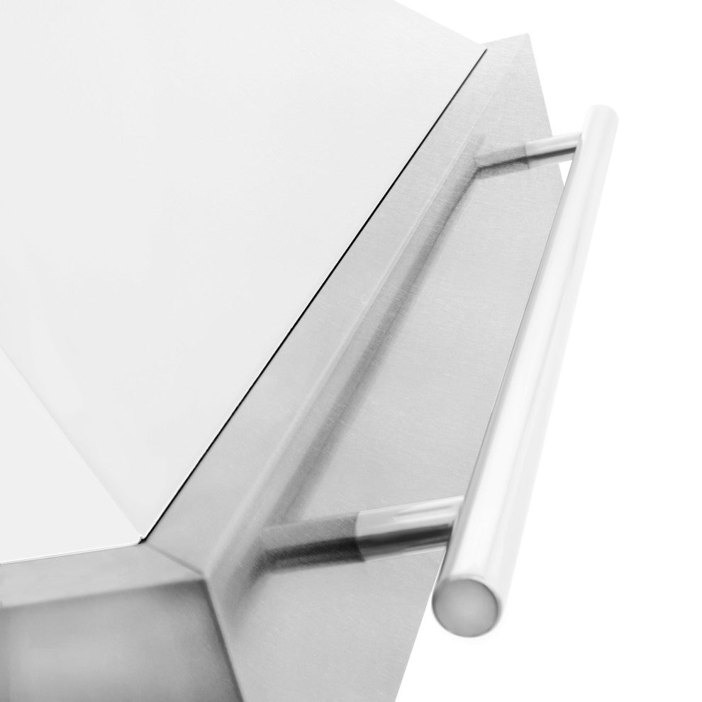 ZLINE 30 In. Wall Mount Hood, DuraSnow With White Matte Shell, 8654SNX-WM-30