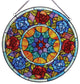Chloe-Lighting Tiffany-Glass Roses Window Panel