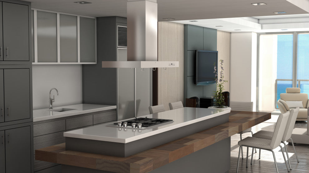 ZLINE 30 in. Island Range Hood, Stainless Steel, KE2i-30