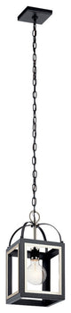 Kichler 52030BK One Light Pendant, Black Finish