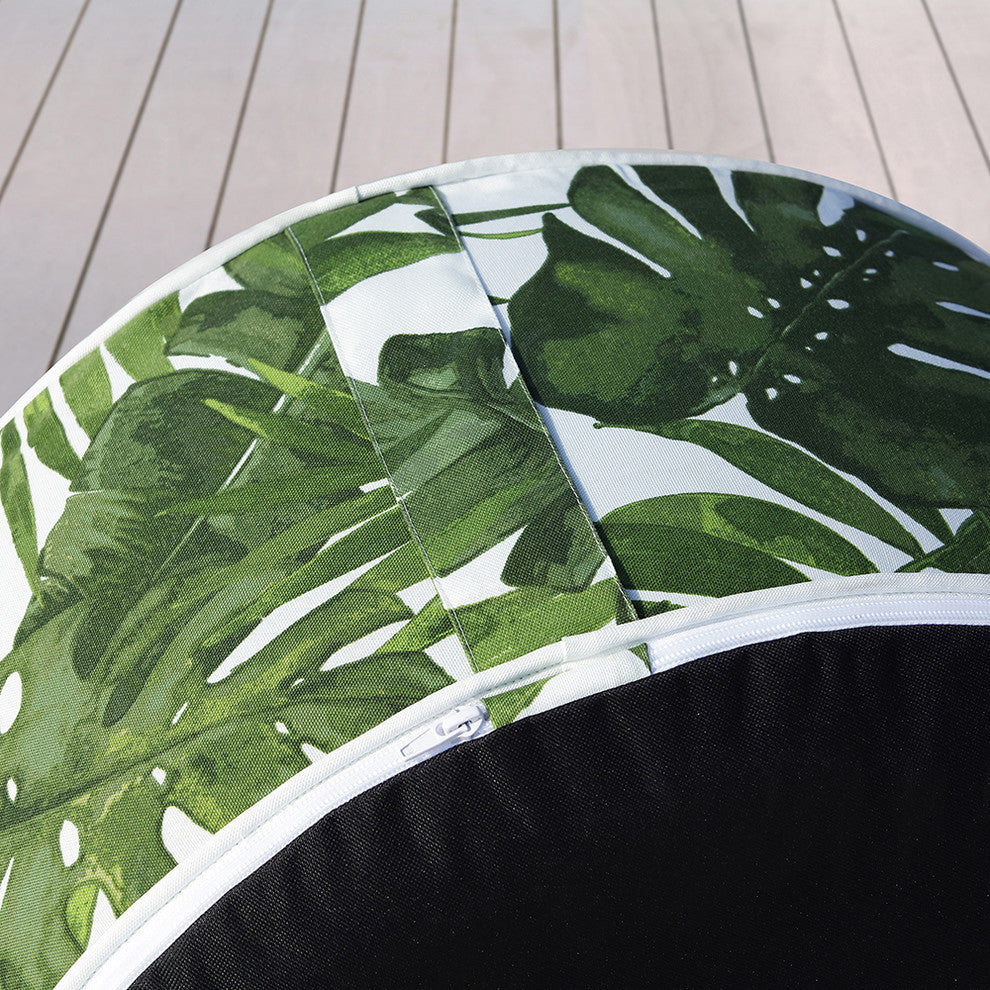 OVE Decors Marlowe Ottoman, Tropical Green