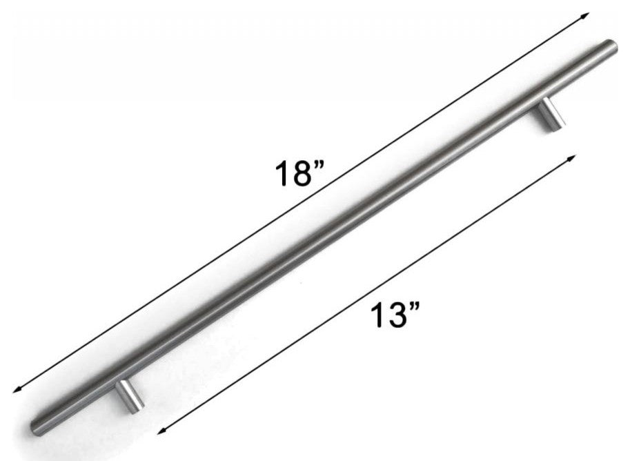 Celeste Bar Pull Cabinet Handle Brushed Nickel , Gold Champagne, 13"x18"