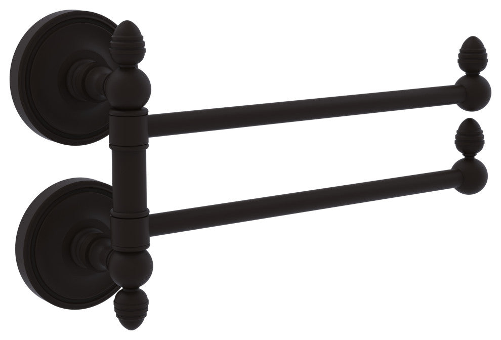 Prestige Regal 2 Swing Arm Towel Rail, Oil Rubbed Bronze