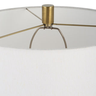 Uttermost Adelia Ivory and Brass Table Lamp