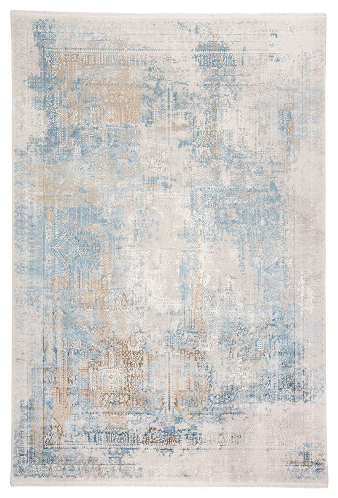 Weave & Wander Lindstra Blue/Gray 9'9"x13'2" Rug